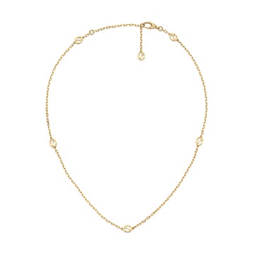 Gucci Interlocking 18ct Yellow Gold Necklace YBB629901002