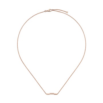 Gucci Link to Love 18ct Rose Gold Necklace YBB662108003