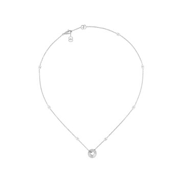 Gucci Icon 18ct White Gold Heart Pendant YBB729373003
