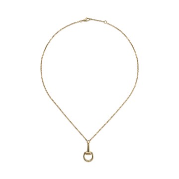 Gucci Horsebit Yellow Gold Necklace YBB795818001