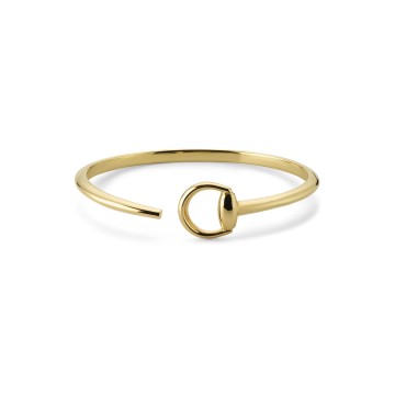Gucci Horsebit Yellow Gold Bangle YBA795810001