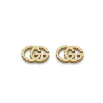 GG Running 18ct Yellow Gold Stud Earrings YBD094074003