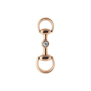 Gucci Horsebit Rose Gold & Diamond Ladies Earrings YBD796167001