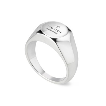 Gucci Trademark Sterling Silver Ring YBC779162002