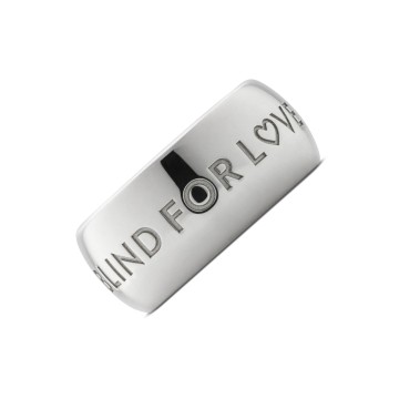 Gucci Blind For Love Silver 9mm Ring YBC843583001