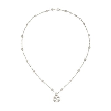 Gucci Interlocking Sterling Silver GG Necklace YBB479221002