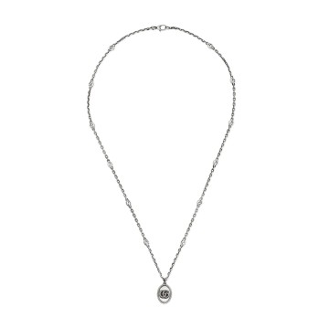 Gucci GG Marmont Sterling Silver GG Necklace YBB632540002