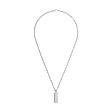 Gucci Tag Silver Necklace YBB774055002
