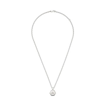 Gucci Trademark Sterling Silver Necklace YBB779175002