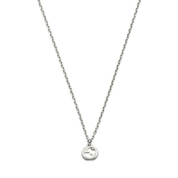 Gucci Interlocking Silver Necklace YBB796355001