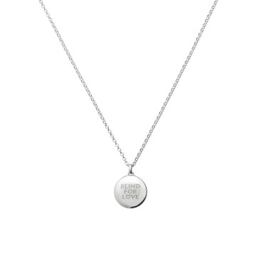 Gucci Blind For Love Silver Pendant Necklace YBB843587001