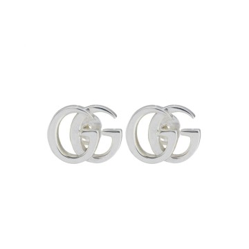 Gucci GG Marmont Silver Stud Earrings YBD814919001
