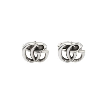Gucci Interlocking Sterling Silver Cufflinks YBE577299001