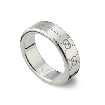 Gucci Signature GG Wide Sterling Silver Ring YBC814720001