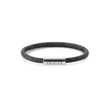 Gucci Tag Supreme Leather Bracelet YBA797156002 - Size XL