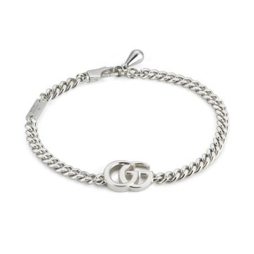Gucci GG Marmont Silver Chain Bracelet YBA814917001 - Size S
