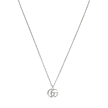 Gucci GG Marmont Silver Pendant Necklace YBB814914001