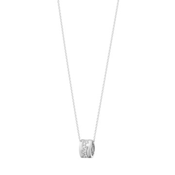 Georg Jensen 18ct White Gold 0.19ct Diamond Fusion Pendant 10016427
