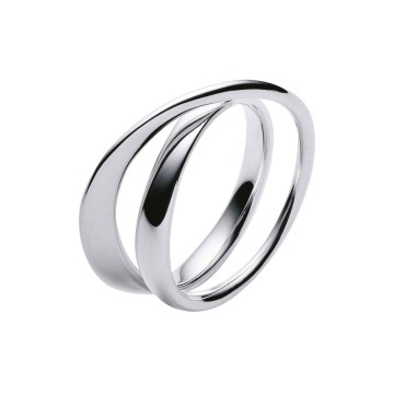 Georg Jensen Mobius Sterling Silver Ring 3552347