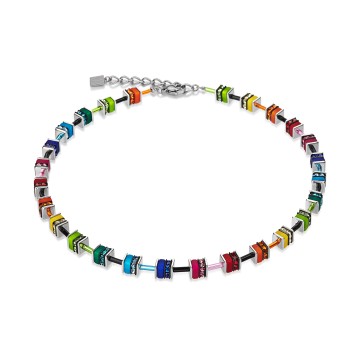 Coeur De Lion Geocube Multi-Coloured Crystal Beaded Necklace 4409/10-1500