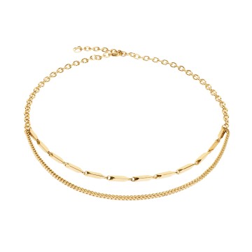 Coeur De Lion Twisted Layers Gold Necklace 0801101600