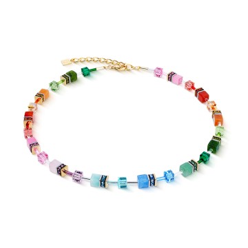 Coeur De Lion Precious Rainbow Gold Plated Necklace 4905/10-1520