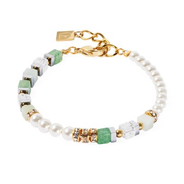 Coeur De Lion Precious Fusion Offset Gold-Green Bracelet 4354300500