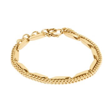 Coeur De Lion Twisted Layers Gold Bracelet 0801301600