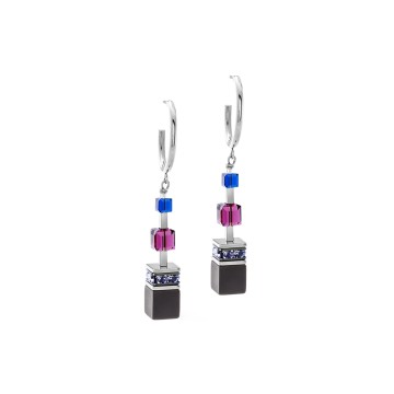 Couer De Lion GeoCUBE® Precious Blue Moon Statement Earrings 3039210708