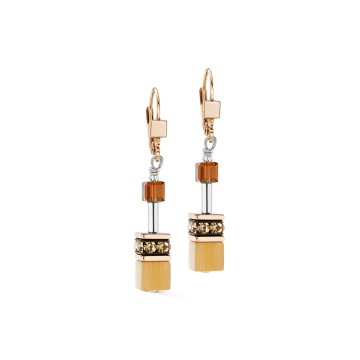 Coeur De Lion GeoCUBE® Iconic Mocha Mousse Earrings 2838201100