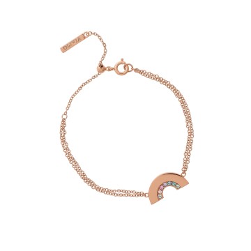 Olivia Burton Rainbow Collection Rose Gold Bracelet OBJRBB11