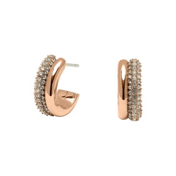 Olivia Burton Classic Entwine Rose Gold Hoop Earrings 24100009