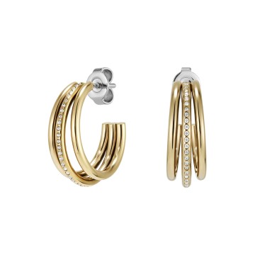 Olivia Burton Everstacked Stone Set Gold Plated Hoop Earrings 24100295