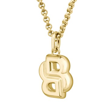 BOSS Yellow Gold-Tone Plated Double B Ladies Pendant 1580747