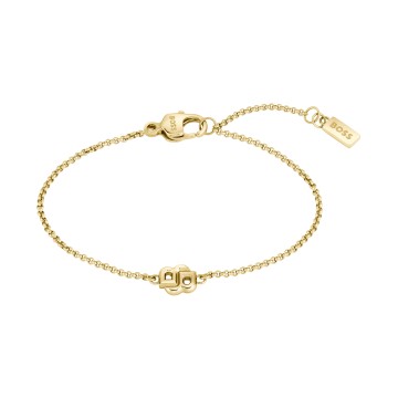 BOSS Yellow Gold-Tone Plated Double B Ladies Bracelet 1580698