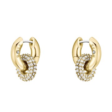 BOSS Live Precious Gold Plated Stainless Steel Linked Circle Hoop Earrings 1580759