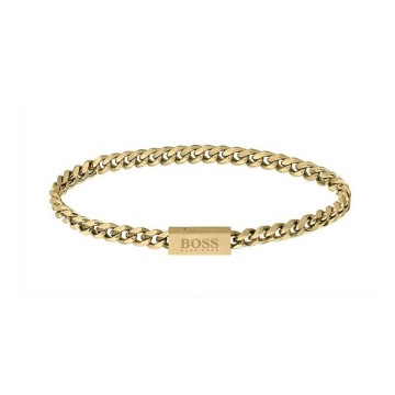 BOSS Chain For Him Gents Bracelet 1580289 Gold Tone Steel
