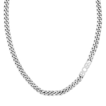 BOSS Kassy Stainless Steel 8mm Logo Chain Mens Necklace 1580769