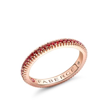 Fabergé Colours of Love Ruby Eternity Ring 847RG1753/104 