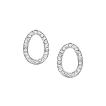Fabergé Colours of Love White Gold Diamond Sasha Egg Stud Earrings 1554EA2768 1
