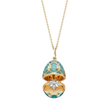 Fabergé Heritage Palais Tsarskoye Selo Locket with Teal Enamel 1151FP2545/30