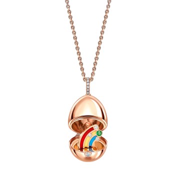 Faberg&eacute; Essence Rose Gold Rainbow Surprise Pendant 1258FP2948/16