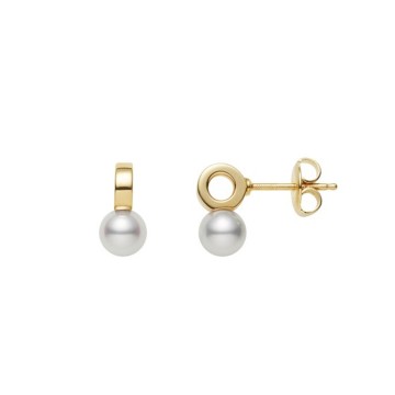 Mikimoto Akoya 5.75mm Pearl Stud Earrings PE1760K