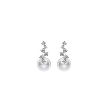 Mikimoto Akoya 8.25mm Starry Night Pearl Earrings PEH5001DW