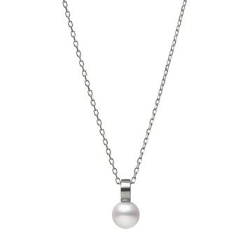 Mikimoto 18ct White Gold 7.25mm Akoya Pearl Necklace PP 20598 W