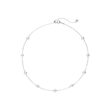 Mikimoto Akoya Pearl 18ct White Gold Necklace PP 20597 W