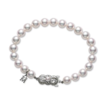 Mikimoto 7mm A Akoya Pearl Bracelet UD 70707 W JPW 
