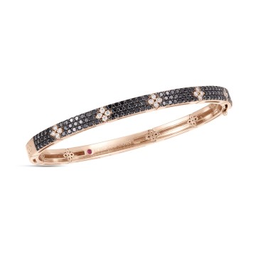 Roberto Coin Love in Verona 1.82ct Black Diamond 4.5mm Bangle