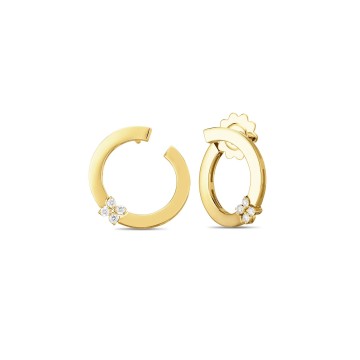 Roberto Coin Love in Verona 0.18ct Diamond Flower Earrings