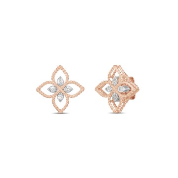 Roberto Coin Princess Flower 0.10ct Diamond Earrings